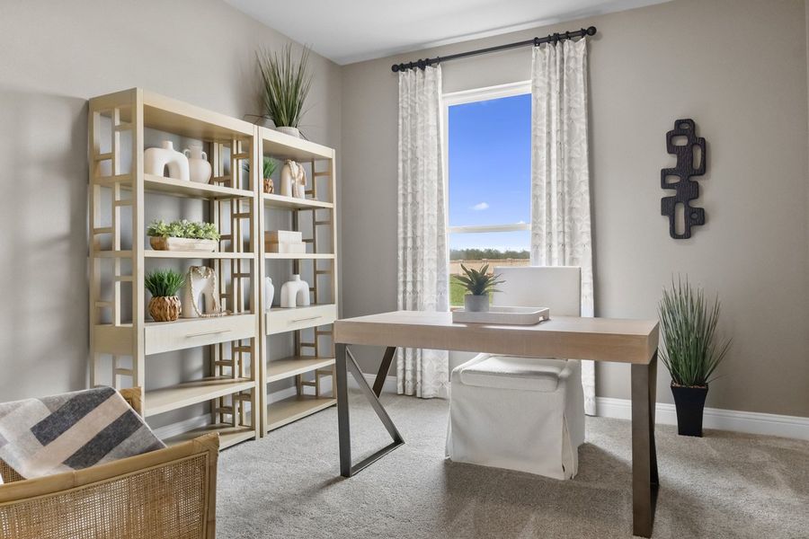 Furnished interior view inside a new home in The Preserve Estates, Justin (Image 11). Furnished interior view inside a new home in The Preserve Estates, Justin (Image 11).