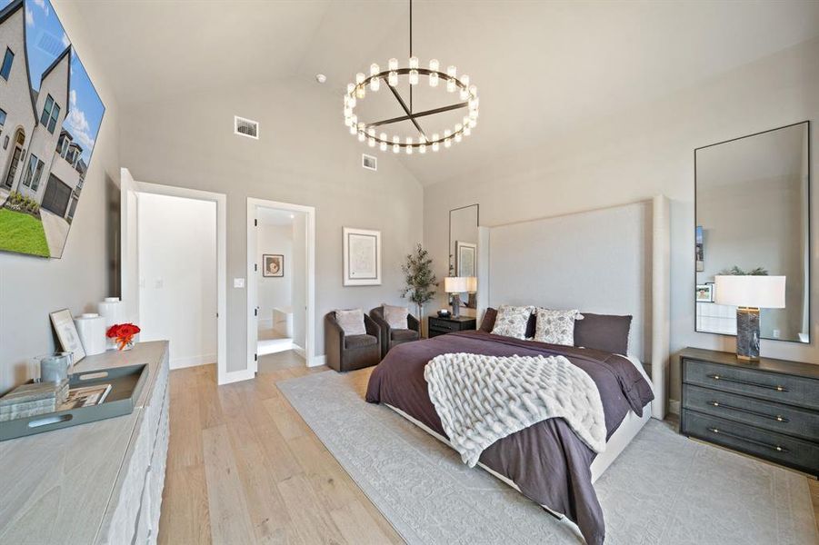 Furnished interior view inside a new home in Painted Tree 60' Series, McKinney (Image 39).