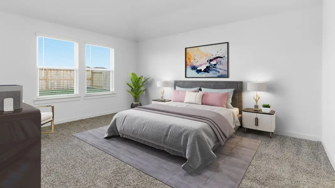Representative furnished interior of a home built from the Cali - X40I by D.R. Horton in Harvest Pointe, Needville (Image 12).