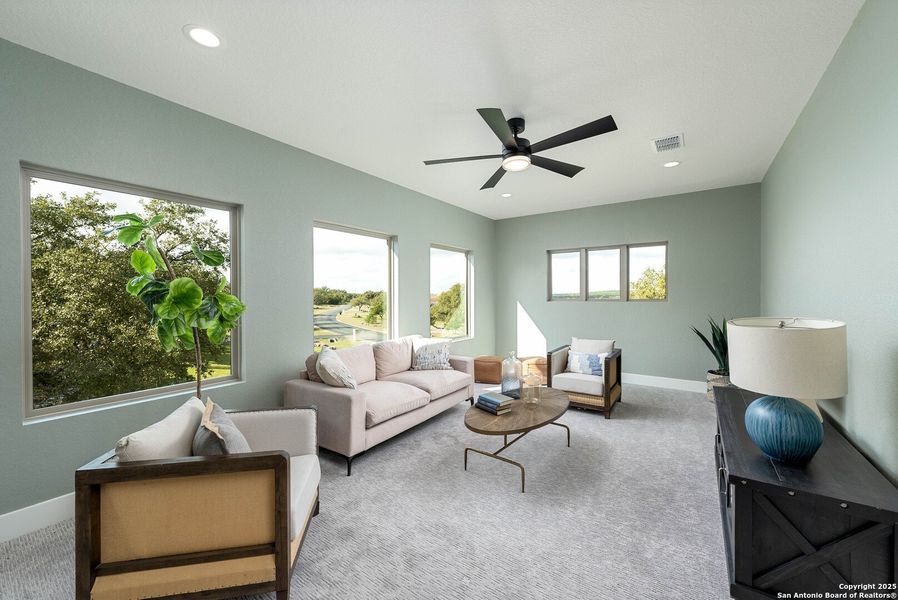 Furnished interior view inside a new home in , San Antonio (Image 12). Furnished interior view inside a new home in , San Antonio (Image 12).