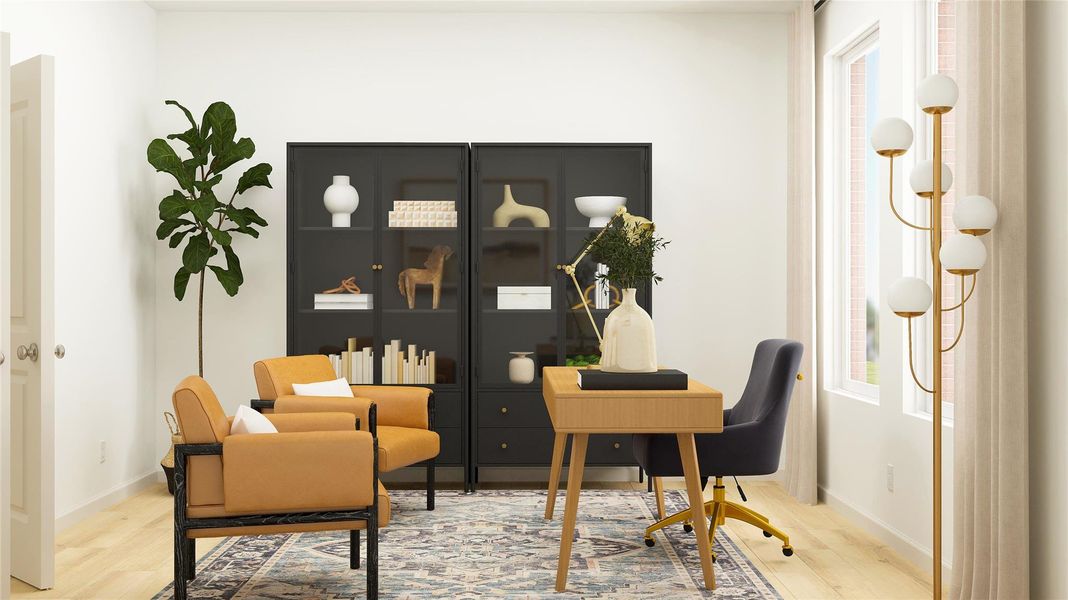 Furnished interior view inside a new home in Samara, League City (Image 18).