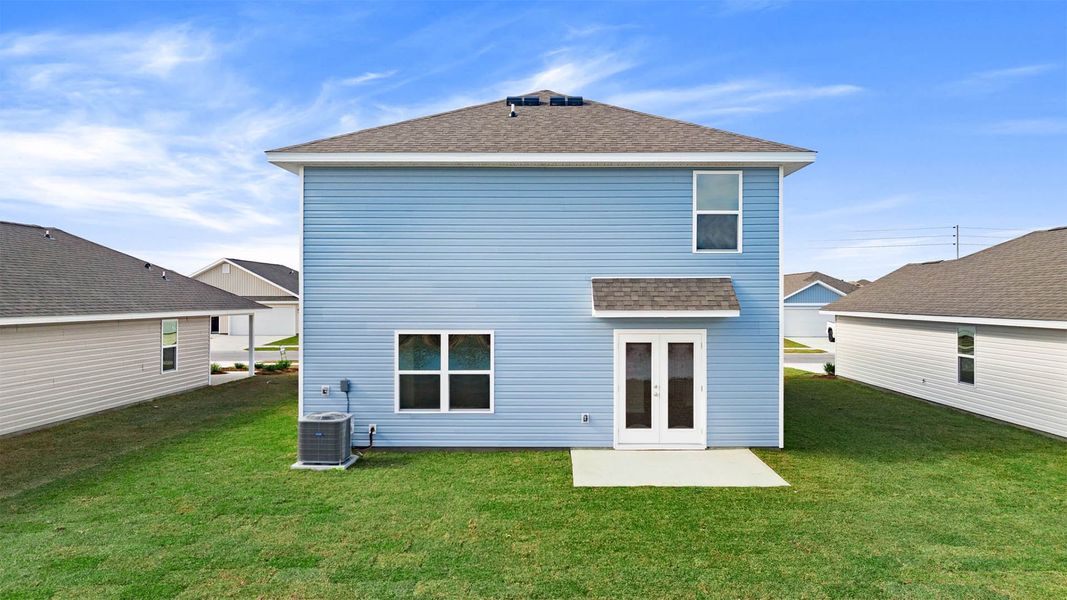 Exterior details and patio area of a home in Titus Park, Panama City (Image 4). Exterior details and patio area of a home in Titus Park, Panama City (Image 4).