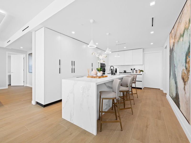 Furnished interior view inside a new home in , Pompano Beach (Image 6).