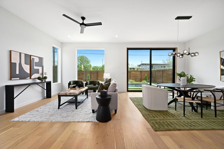 Furnished interior view inside a new home in , Austin (Image 11). Furnished interior view inside a new home in , Austin (Image 11).