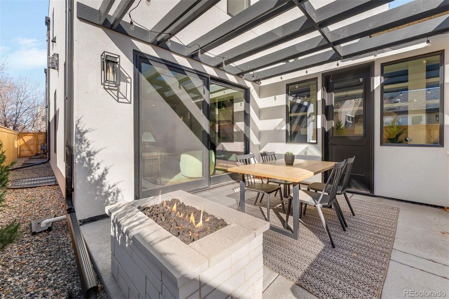 Exterior details and patio area of a home in , Denver (Image 3).