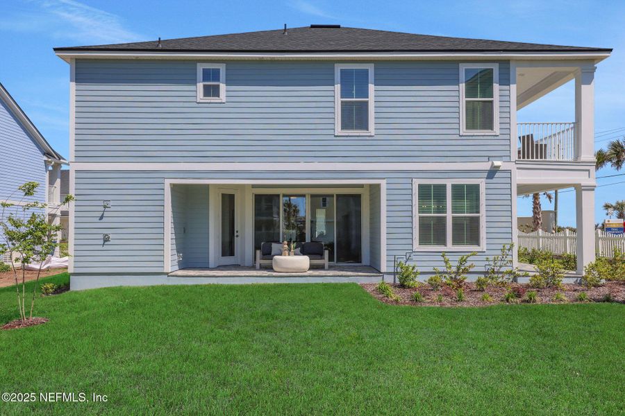 Exterior details and patio area of a home in Seaside Vista, St. Augustine (Image 31).