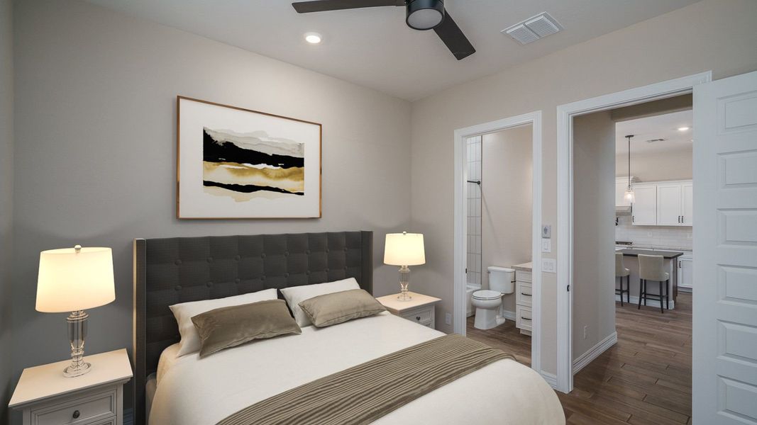 Representative furnished interior of a home built from the Sawgrass II by William Ryan Homes in Fairways in Victory at Verrado, Buckeye (Image 6).