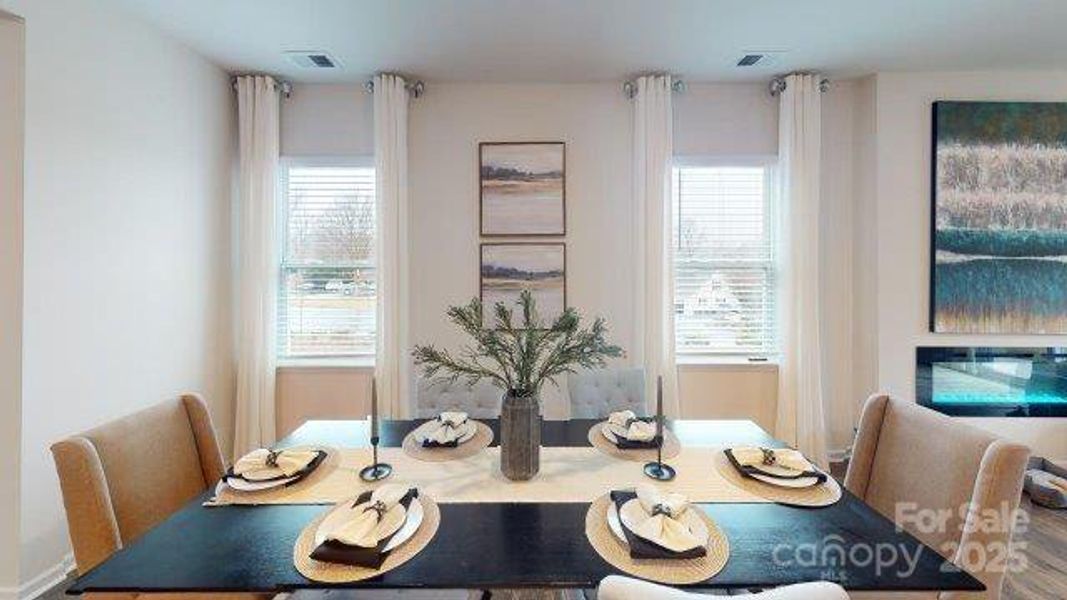 Furnished interior view inside a new home in Falls at Hickory, Hickory (Image 28).