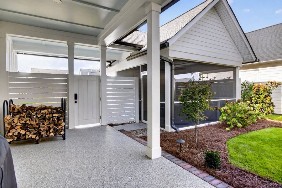 Exterior details and patio area of a home in , Summerville (Image 32). Exterior details and patio area of a home in , Summerville (Image 32).