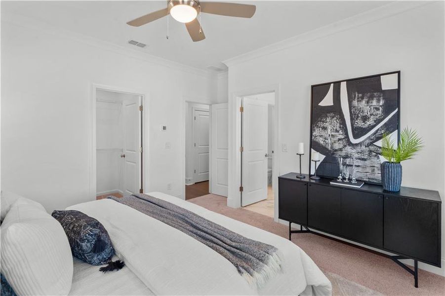 Furnished interior view inside a new home in Waterhaven, Cumming (Image 31).