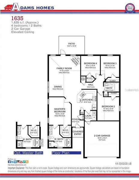 2D floor plan layout of this home in , Ocala, FL (Image 3).