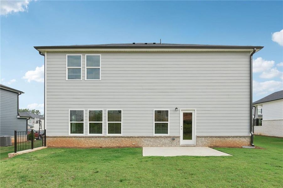 Front exterior of a new home in Preserve at Mountain Creek, Pendergrass, GA, highlighting curb appeal (Image 2).
