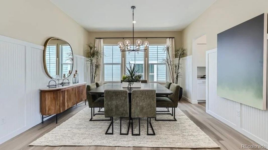 Furnished interior view inside a new home in Macanta: The Legends Collection, Castle Rock (Image 14).