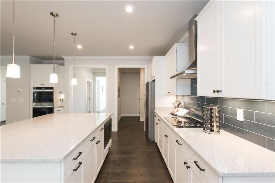 Furnished interior view inside a new home in The Estates at Hurricane Pointe, Douglasville (Image 6).