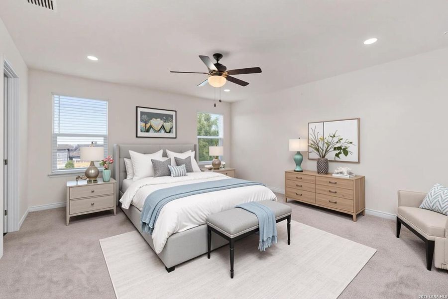 Furnished interior view inside a new home in Parklands, Schertz (Image 6).