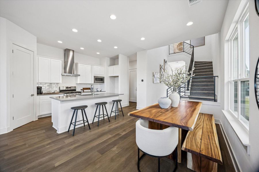 Furnished interior view inside a new home in Chester Ranch Place, Round Rock (Image 4). Furnished interior view inside a new home in Chester Ranch Place, Round Rock (Image 4).