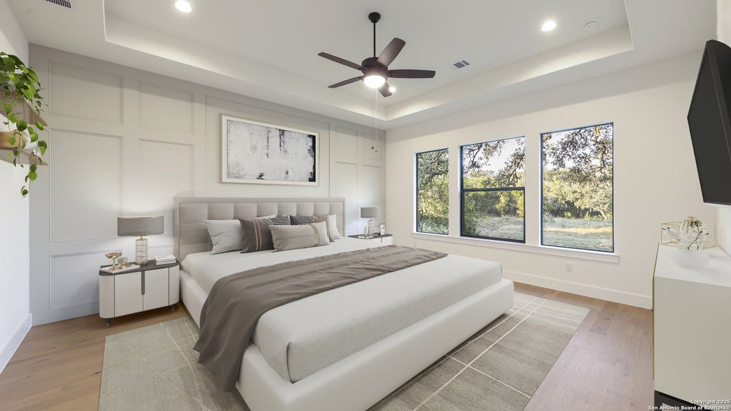 Furnished interior view inside a new home in , New Braunfels (Image 9).