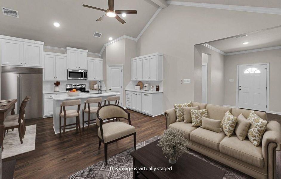 Furnished interior view inside a new home in , McGregor (Image 12). Furnished interior view inside a new home in , McGregor (Image 12).