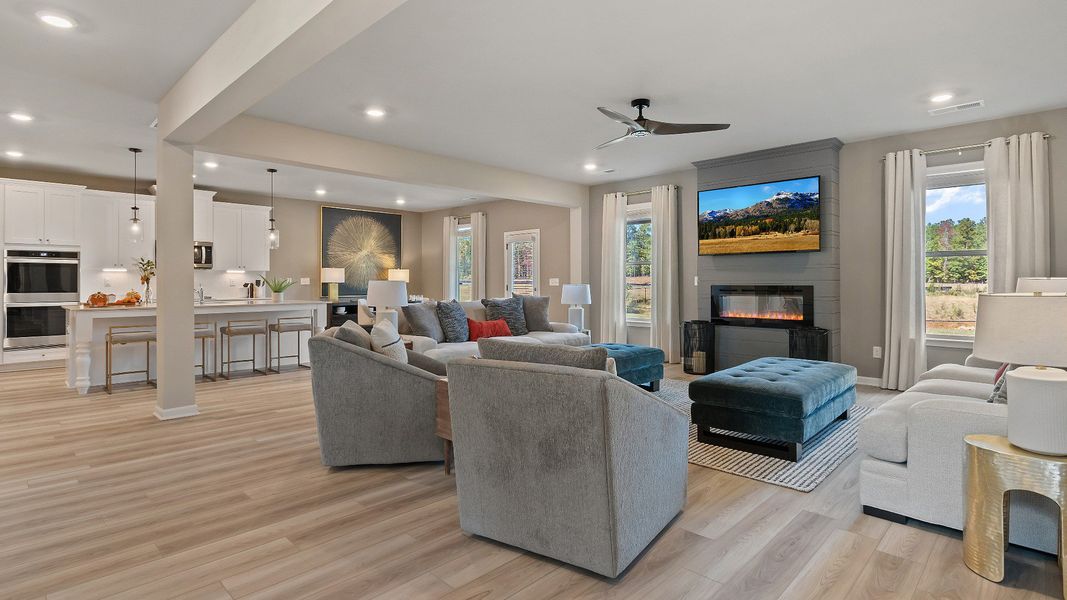 Representative furnished interior of a home built from the McKinley II by DRB Homes in Northcroft, Loganville (Image 9).