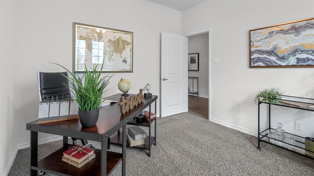 Furnished interior view inside a new home in The Woods at Lindsey Place, Anna (Image 37). Furnished interior view inside a new home in The Woods at Lindsey Place, Anna (Image 37).