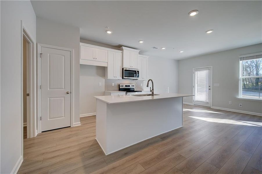 Furnished interior view inside a new home in Auburn Ridge, Riverdale (Image 4). Furnished interior view inside a new home in Auburn Ridge, Riverdale (Image 4).