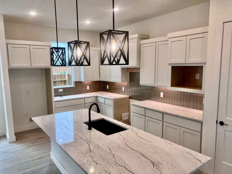Furnished interior view inside a new home in Wood Leaf Reserve, Tomball (Image 5).