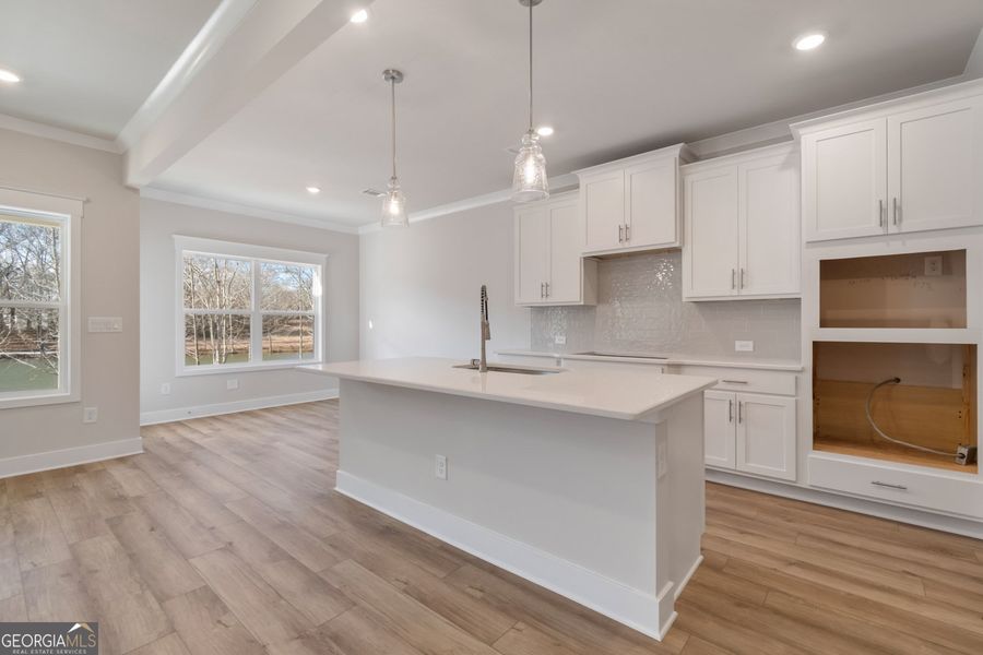 Furnished interior view inside a new home in Rosewood Lake Estates, Hoschton (Image 5).