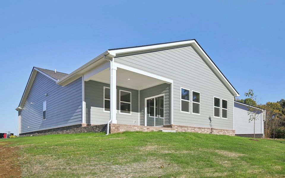 Exterior details and patio area of a home in Cedars at Cane Ridge | 55+ Community, Antioch (Image 25). Exterior details and patio area of a home in Cedars at Cane Ridge | 55+ Community, Antioch (Image 25).