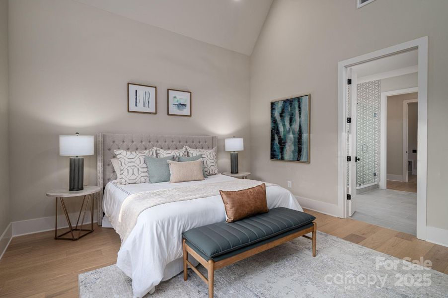 Furnished interior view inside a new home in , Belmont (Image 18).