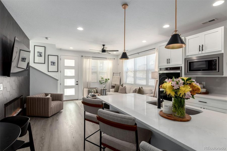 Furnished interior view inside a new home in , Littleton (Image 9).