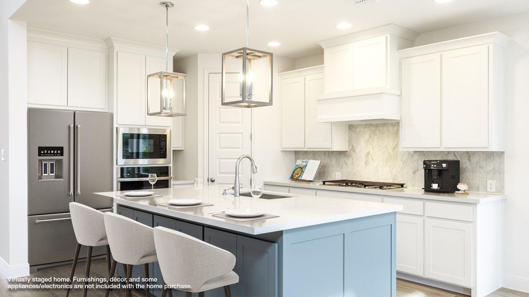 Furnished interior view inside a new home in Parkside On The River, Georgetown (Image 4).
