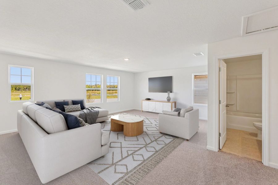 Representative furnished interior of a home built from the Ellis by Starlight Homes in Hawks Run, Kissimmee (Image 9).