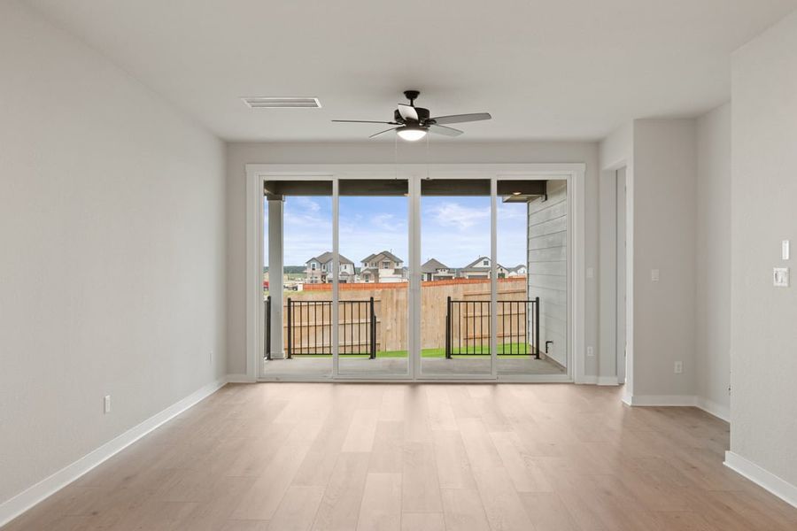 Spacious, unfurnished interior of a new home in Terrace Collection at Lariat, Liberty Hill (Image 20). Spacious, unfurnished interior of a new home in Terrace Collection at Lariat, Liberty Hill (Image 20).