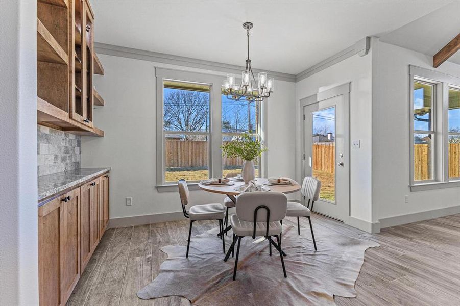 Furnished interior view inside a new home in , Howe (Image 12).