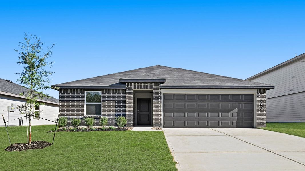 Representative exterior photo of a completed home built from the Carson by D.R. Horton in Lexington Heights, Willis, TX (Image 2).