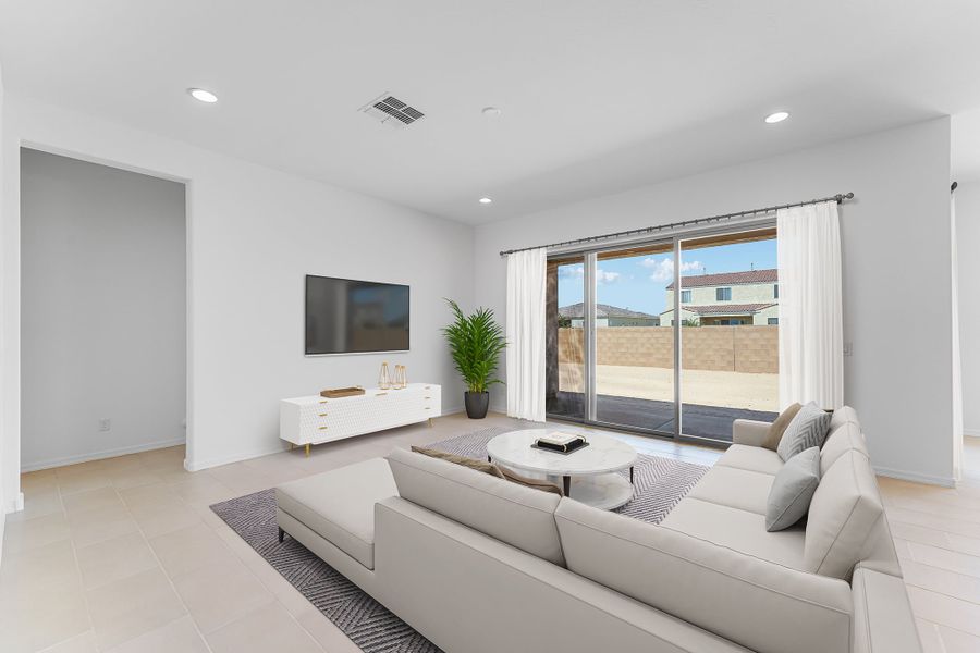 Representative furnished interior of a home built from the Kingston by Taylor Morrison in Combs Ranch, Queen Creek (Image 7).