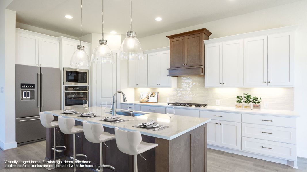 Furnished interior view inside a new home in Santa Rita Ranch - Eldorado, Liberty Hill (Image 5).