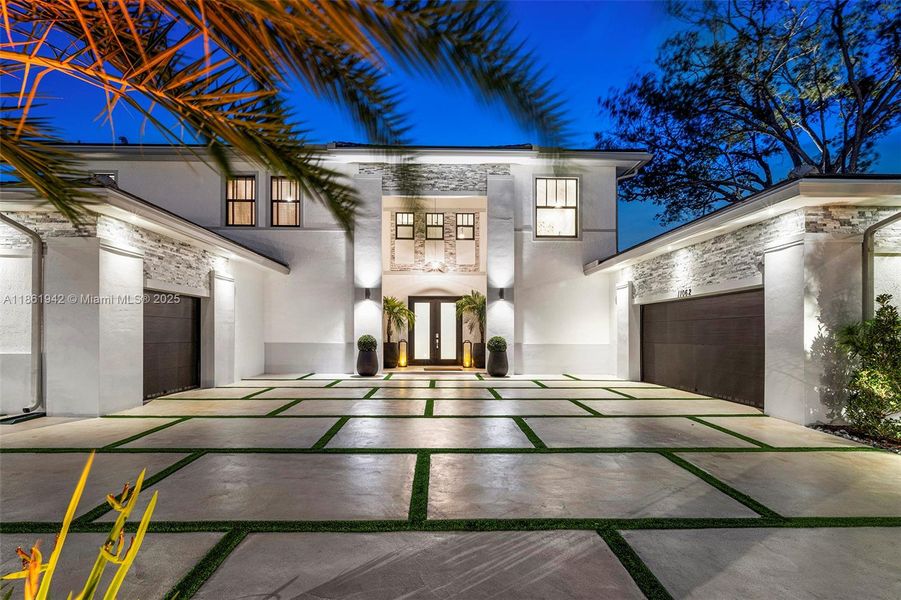 Front exterior of a new home in , Miami, FL, highlighting curb appeal (Image 24). Front exterior of a new home in , Miami, FL, highlighting curb appeal (Image 24).