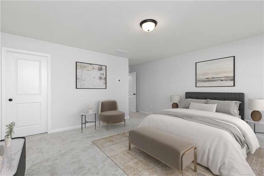Furnished interior view inside a new home in Riverside Ridge, Lawrenceville (Image 8).