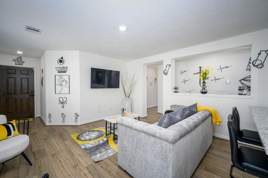 Living room from the Kitchen