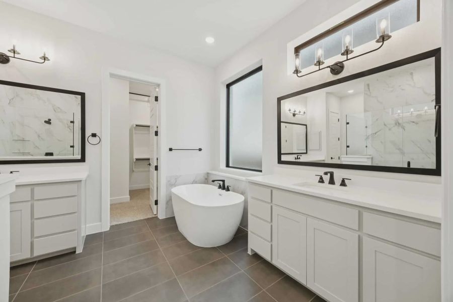 Representative furnished interior of a home built from the Danville by Chesmar Homes in Canyon Falls, Argyle (Image 11).