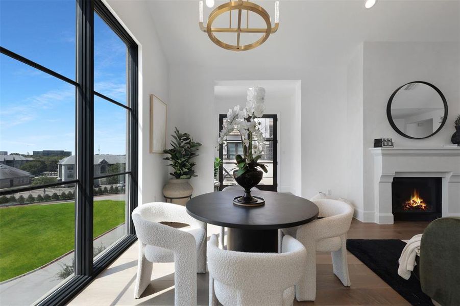 Furnished interior view inside a new home in The Corvalla, Frisco (Image 9). Furnished interior view inside a new home in The Corvalla, Frisco (Image 9).