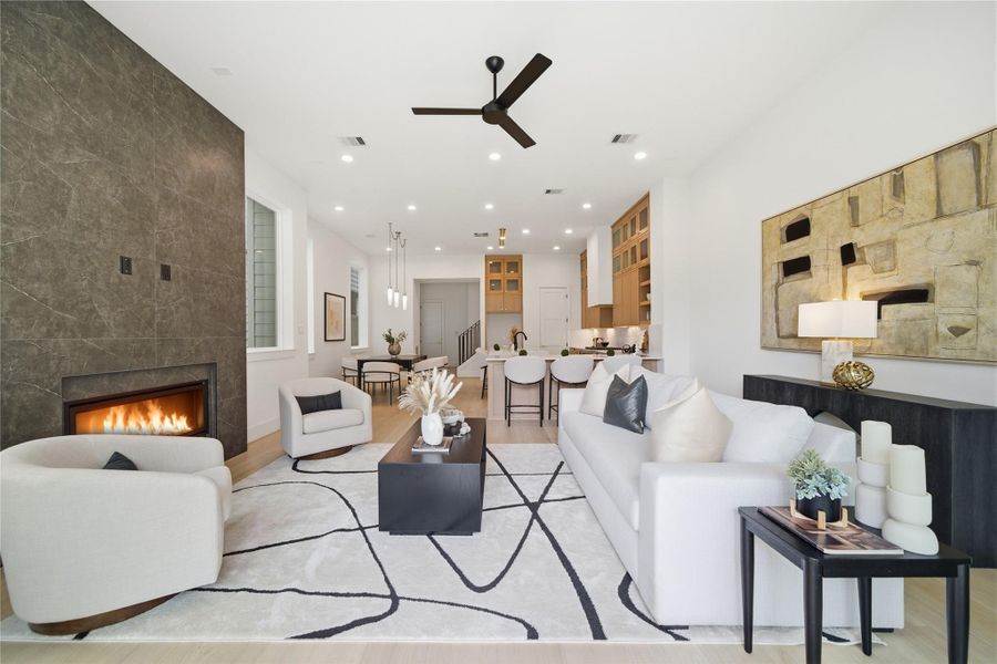 Furnished interior view inside a new home in , Houston (Image 4).