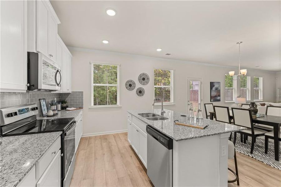 Furnished interior view inside a new home in Cascade Ridge at Niskey Lake, Atlanta (Image 9).