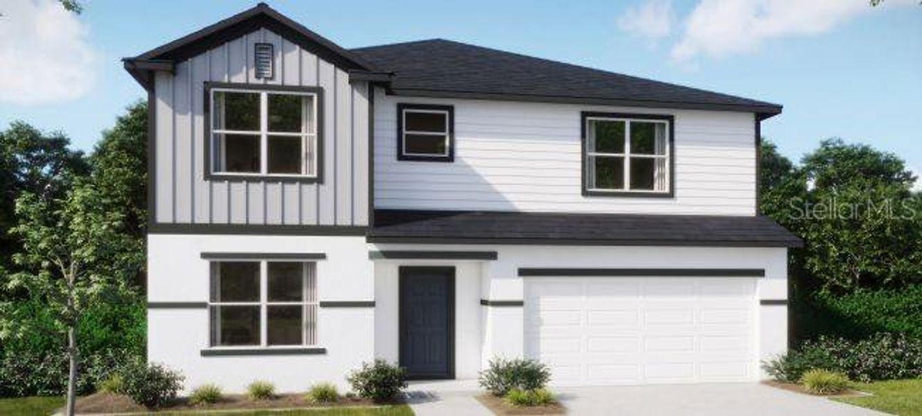 Front exterior of a new home in Deland, Deland, FL, highlighting curb appeal (Image 2). Front exterior of a new home in Deland, Deland, FL, highlighting curb appeal (Image 2).