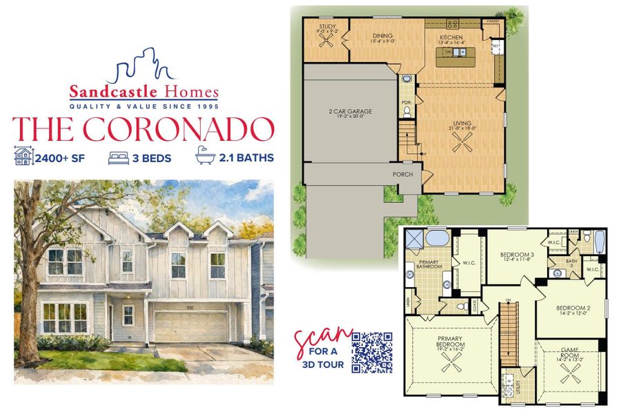 A layout that truly lives well: first-floor living, a dedicated study, generous bedroom sizes, and flexible upstairs spaces—all thoughtfully arranged to support everyday flow. Come see how effortlessly this home fits your life.