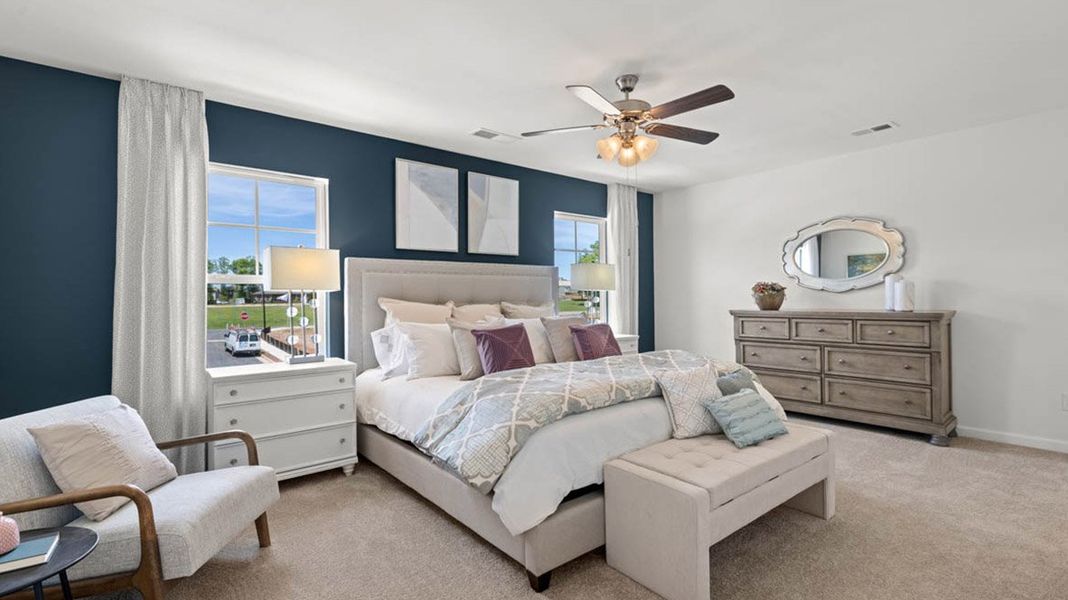 Representative furnished interior of a home built from the Robie by D.R. Horton in Kingston Ranch at Lake Oconee, Buckhead (Image 10).