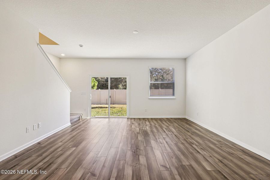 Spacious, unfurnished interior of a new home in Orchard Park Townhomes, St. Augustine (Image 17). Spacious, unfurnished interior of a new home in Orchard Park Townhomes, St. Augustine (Image 17).