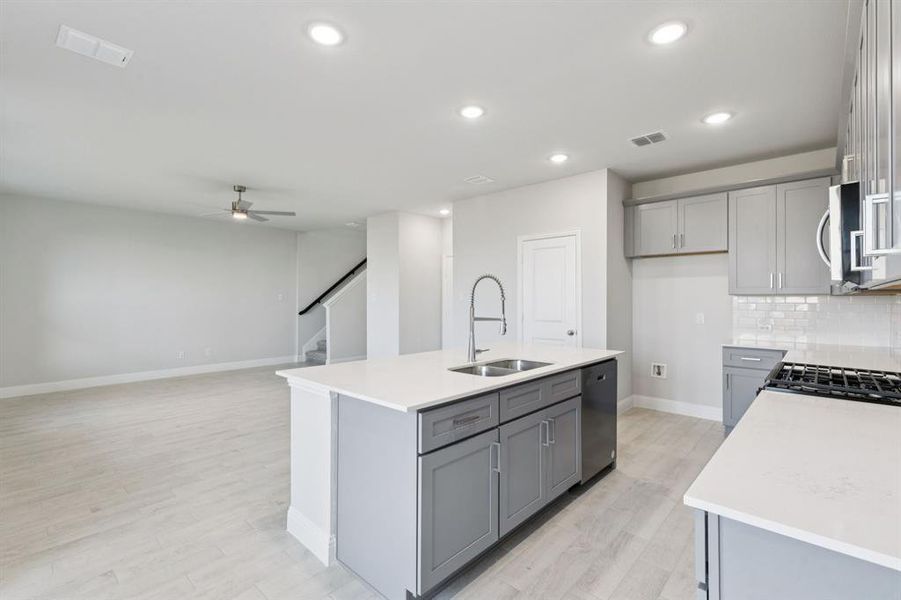 Furnished interior view inside a new home in Bellagio, Forney (Image 12). Furnished interior view inside a new home in Bellagio, Forney (Image 12).