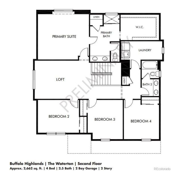 2D floor plan layout of this home in , Commerce City, CO (Image 4).